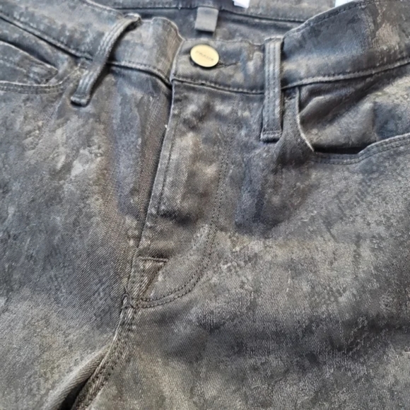 FRAME DENIM Le Skinny De Jeanne Tonal Python Snake Print Jeans - Picture 13 of 14